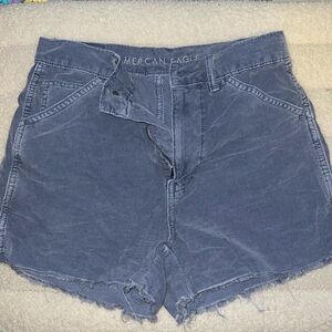 Blueish Gray colored corduroy shorts